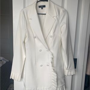 White Blazer Dress